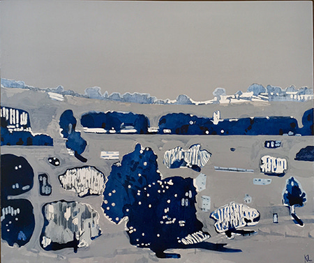 Abstracted Landscape - Patterson River Road by Kristen Lethem | Lethbridge Gallery